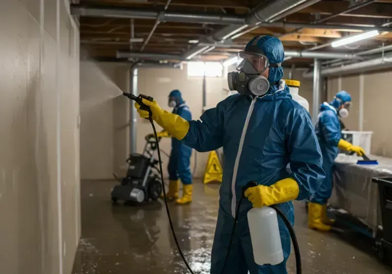 Basement Sanitization and Antimicrobial Treatment process in Canby, MN